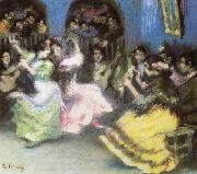 ralph vaughan willams spanish flamenco dancers oil painting